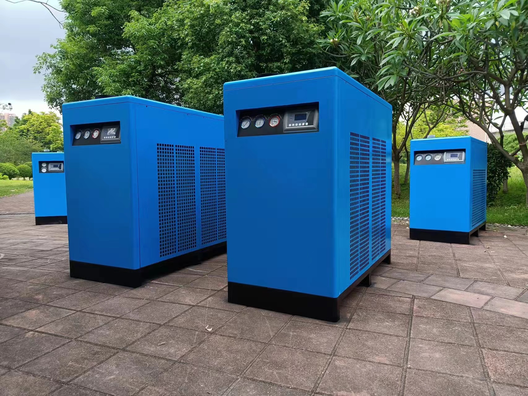 حزمة 45kw ضاغط برغي بدون زيت مجفف مدمج