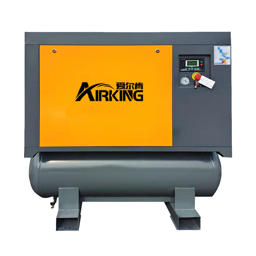 ضاغط هواء حلزوني 10HP 8Bar AIRKING 3in1 مدمج في مجفف مع خزان استقبال الهواء